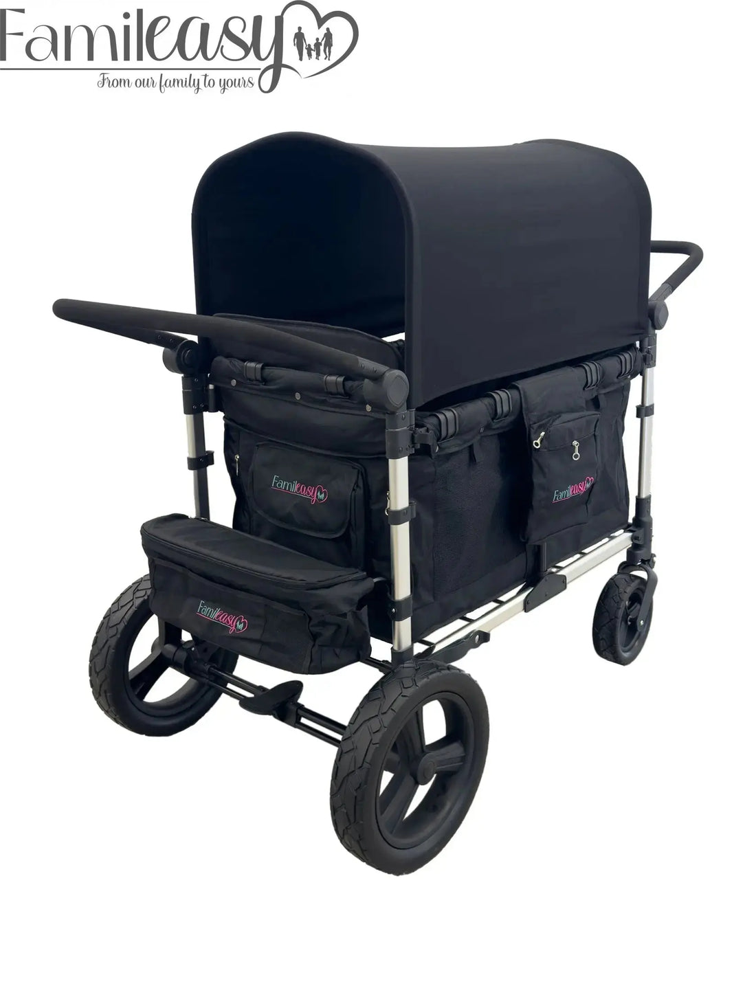 Famileasy Living - Luxury 4-Seat Stroller Wagon for Kids